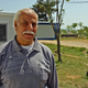 Atallah Taba, from Jobar, Syria, lives in Cherso camp and used the wifi to get in touch with his daughter in Germany.